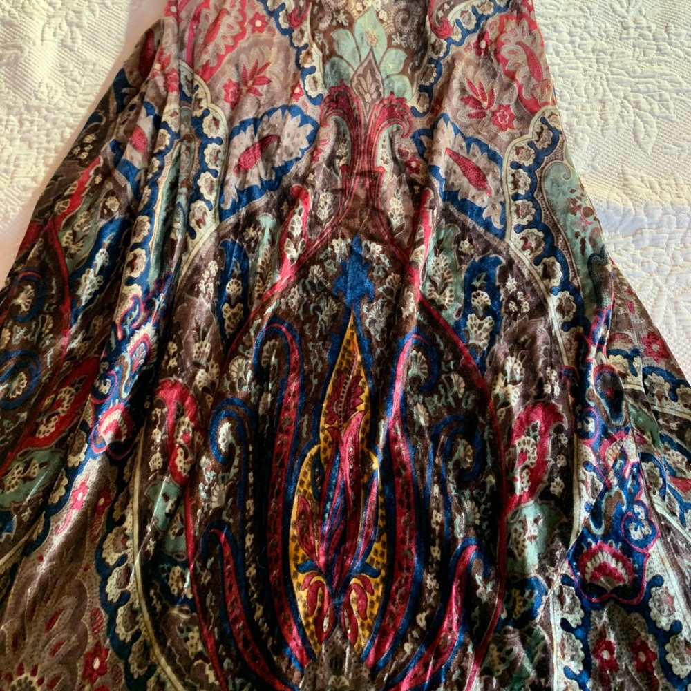 Ralph Lauren Multicolor Paisley Maxi Dress